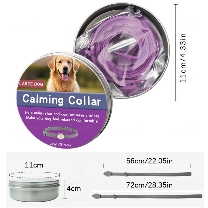 Calming collars with pheromones for dogs and cats, relieves anxiety