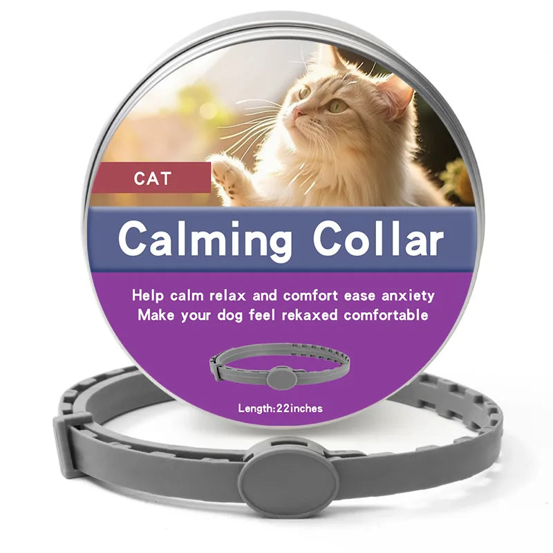 Calming collars with pheromones for dogs and cats, relieves anxiety