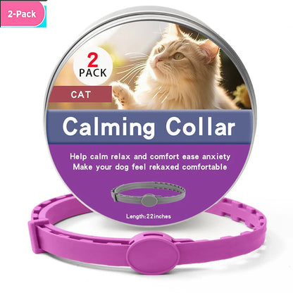 Calming collars with pheromones for dogs and cats, relieves anxiety