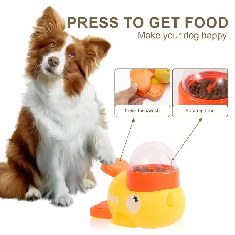 Educational Dog  and Cats Toy - Food Dispenser Duck