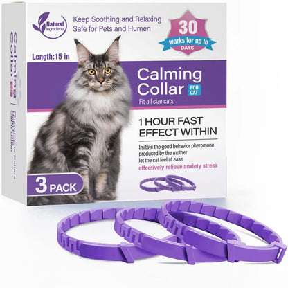 Calming collars with pheromones for dogs and cats, relieves anxiety