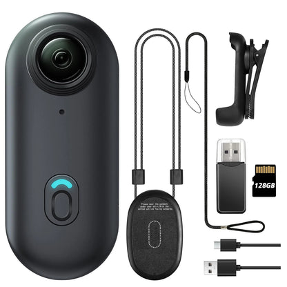4K Mini Action Camera with WiFi – 128GB, Waterproof