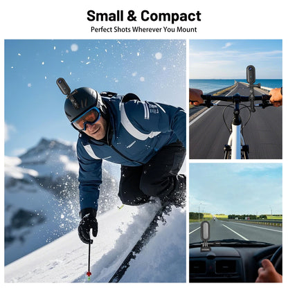 4K Mini Action Camera with WiFi – 128GB, Waterproof
