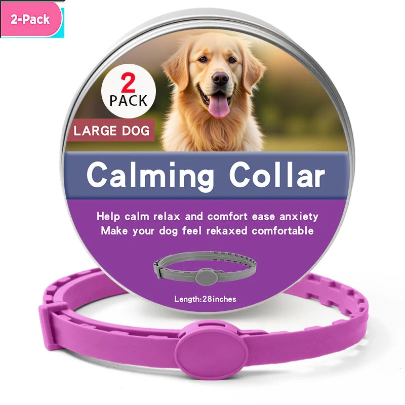 Calming collars with pheromones for dogs and cats, relieves anxiety