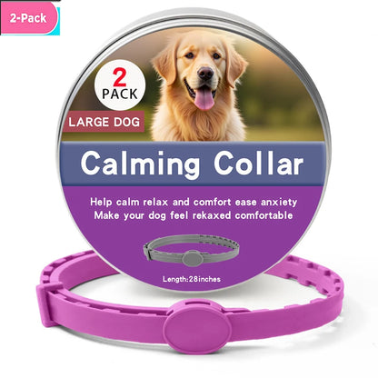 Calming collars with pheromones for dogs and cats, relieves anxiety