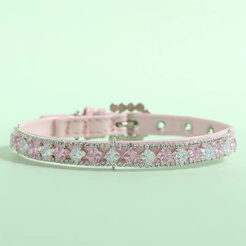 Luxury Pearl Necklace for Cats, Puppies, Rhinestone Collar for Cats, Small Dogs