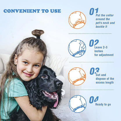 Natural Dog Pheromone Calm Collars Calming Collar for Dogs Cats Pet Relief Anxiety Stress Separation Relieve Bad Behavior 60Days