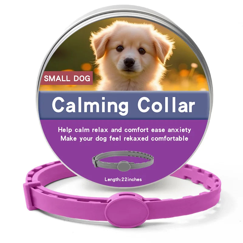 Calming collars with pheromones for dogs and cats, relieves anxiety