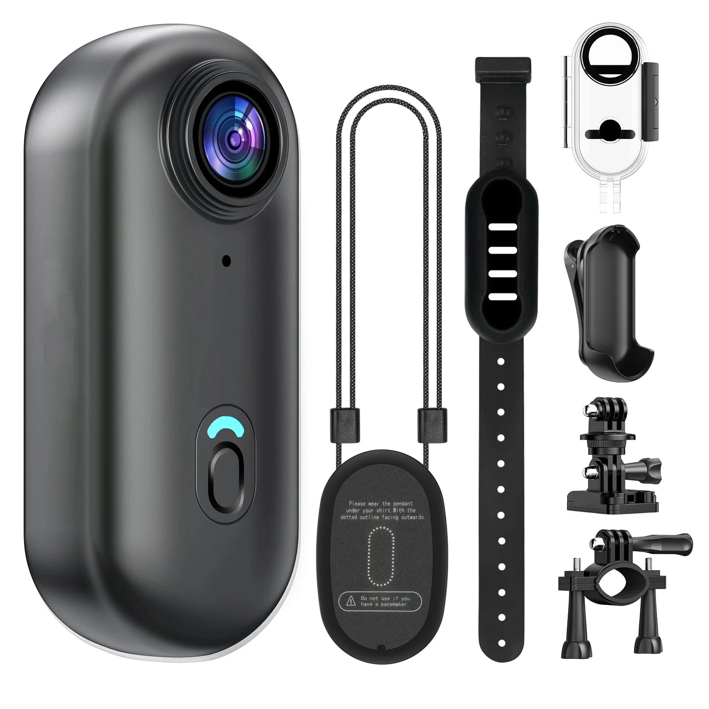 4K Mini Action Camera with WiFi – 128GB, Waterproof