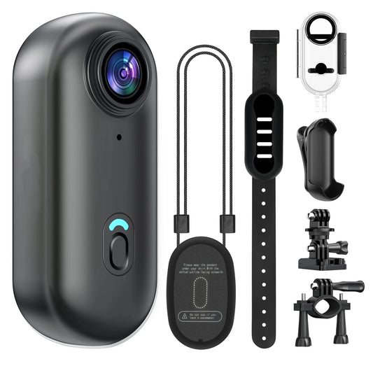 4K Mini Action Camera with WiFi – 128GB, Waterproof