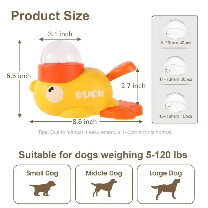 Educational Dog  and Cats Toy - Food Dispenser Duck
