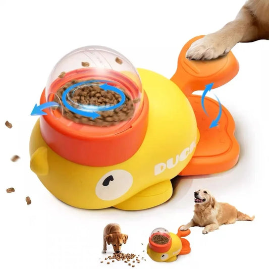 Educational Dog  and Cats Toy - Food Dispenser Duck
