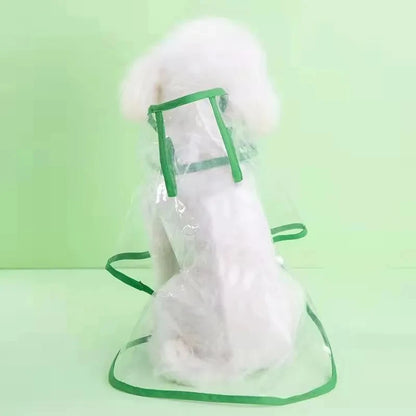 Waterproof Dog Raincoat – Clear Protective Pet Jacket with Hood