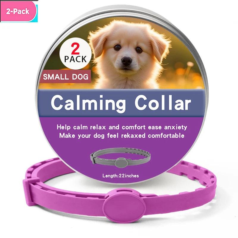 Calming collars with pheromones for dogs and cats, relieves anxiety