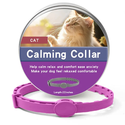 Calming collars with pheromones for dogs and cats, relieves anxiety