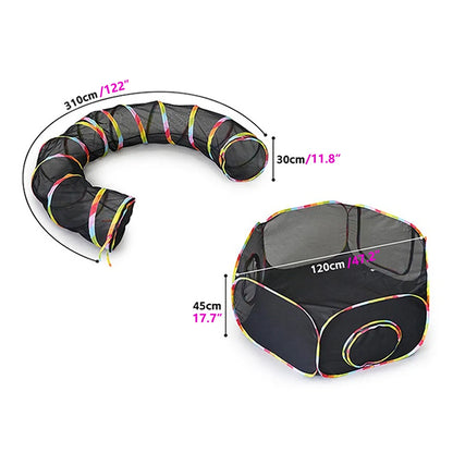 Outdoor Cat Tunnel & Tent Playground