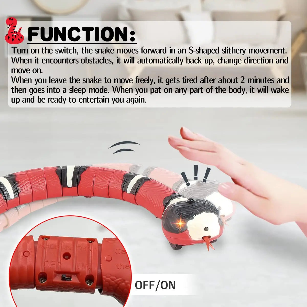 Snakey - Interactive Cat Toy
