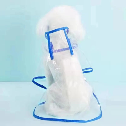 Waterproof Dog Raincoat – Clear Protective Pet Jacket with Hood