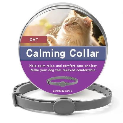 Calming collars with pheromones for dogs and cats, relieves anxiety