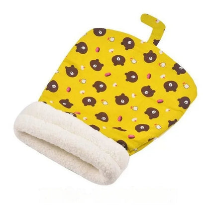 Winter Warm Cat Cave Bed with Removable Cushion