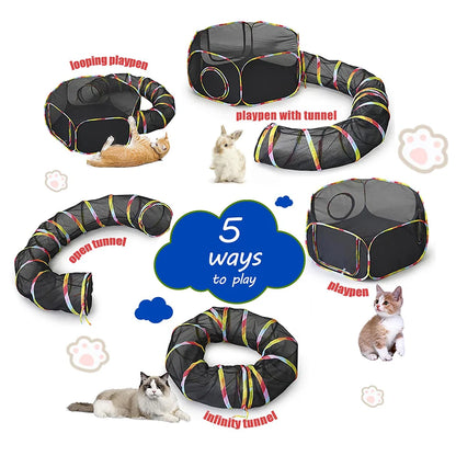 Outdoor Cat Tunnel & Tent Playground