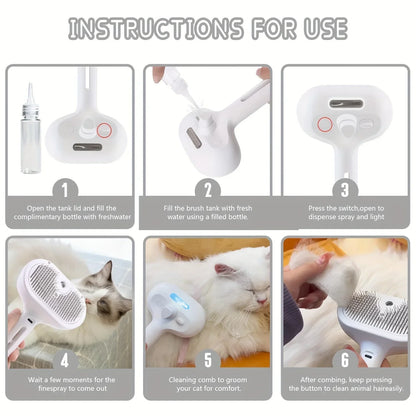 Magic Pet Spray Brush – Easy Cleaning and Detangling