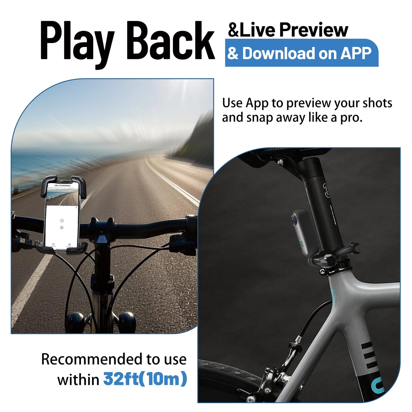 4K Mini Action Camera with WiFi – 128GB, Waterproof